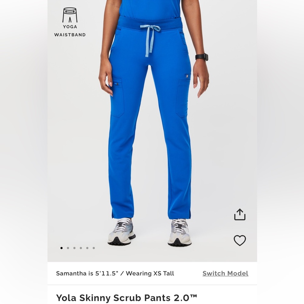 Figs yola skinny scrub pants